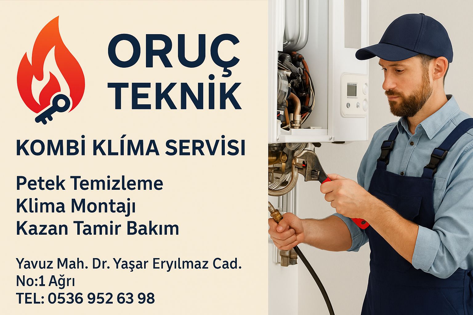 Ağrı kombi servisi